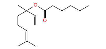 3,7-Dimethyl-1,6-octadien-3-yl hexanoate